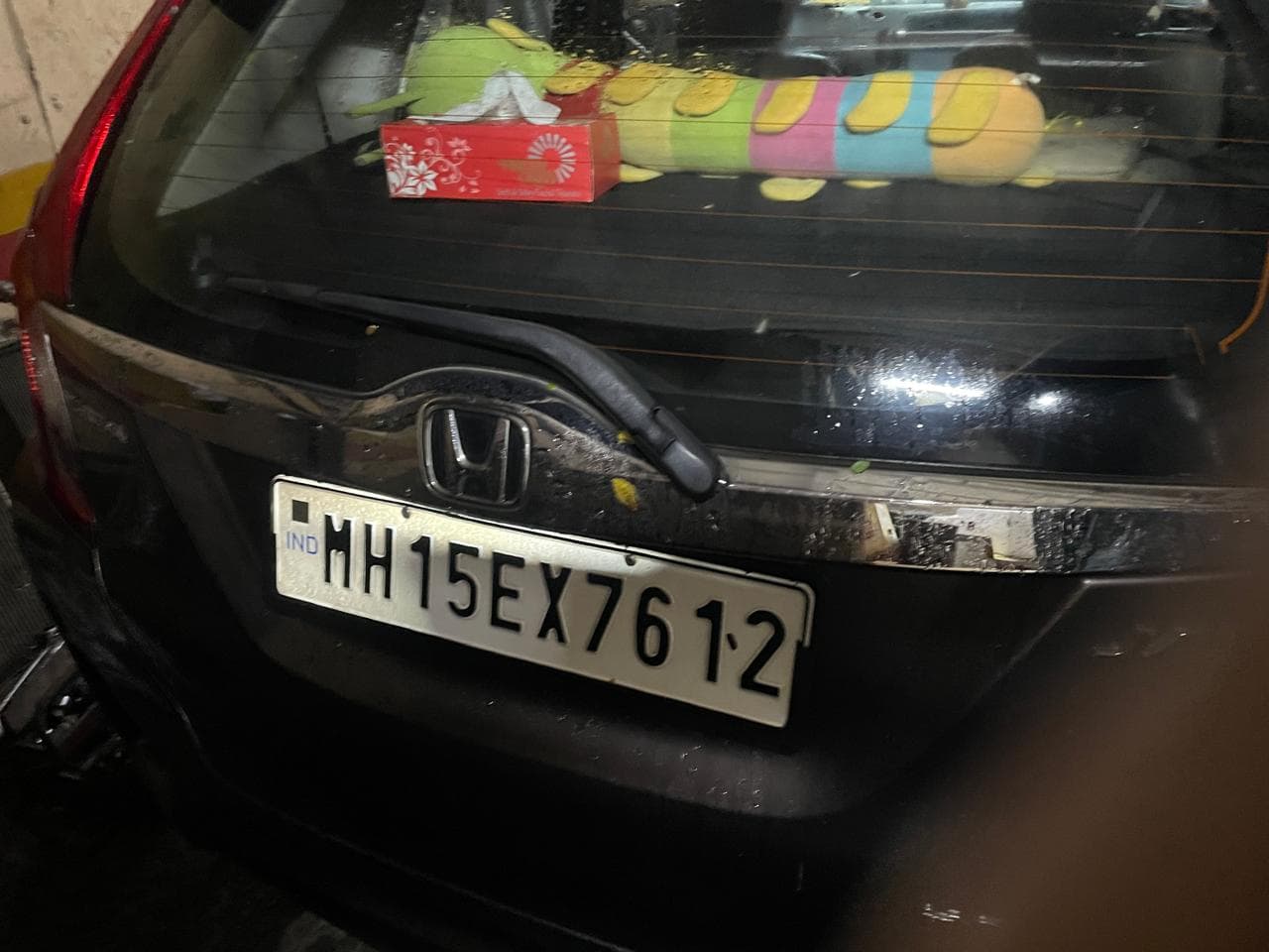Honda CR-V rear view during vehicle inspection